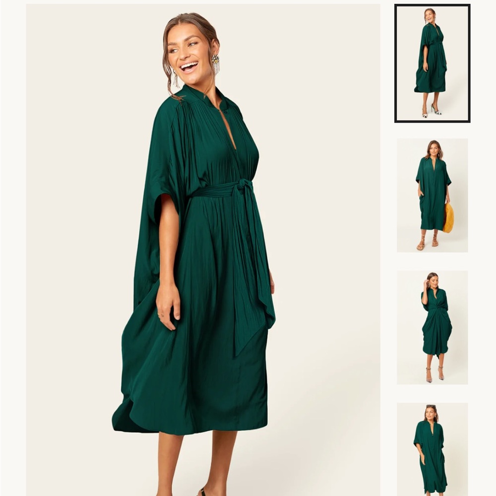 Ever By X - Green Dress OS